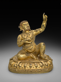 Virupa Statue — Full Gold Plated with Hand-Painted Face | Handmade in Nepal